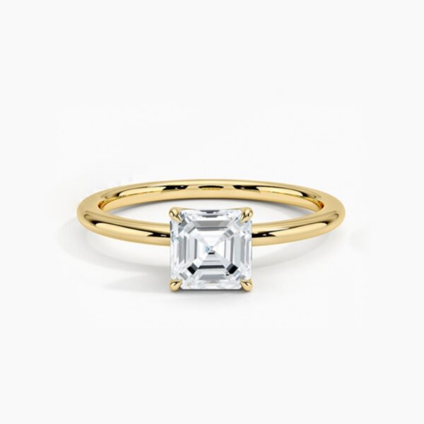 1 (2) 9K 10K 14K 18K Gold Platinum Set 1Ct Single Jewellery Lab Grown Diamond Ring