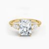 1 (2) 925 Silver 1 Carat Gra Certified Moissanite Ring For Women
