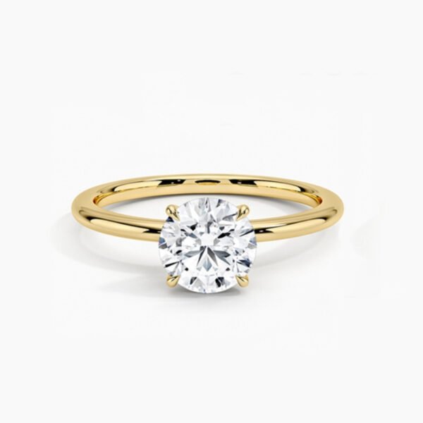 1 (3) 9K 10K 14K 18K Gold Platinum Set 1Ct Single Jewellery Lab Grown Diamond Ring