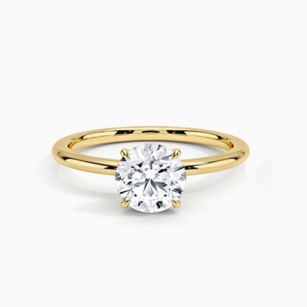 1 (4) 9K 10K 14K 18K Gold Platinum Set 1Ct Single Jewellery Lab Grown Diamond Ring