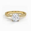 1 (4) Real 9K 10K 14K 18K Gold Platinum Set 1 Ct Single Wedding Jewellery Lab Grown Created Diamond Ring