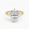 1 (4) 925 Silver 1 Carat Gra Certified Moissanite Ring For Women