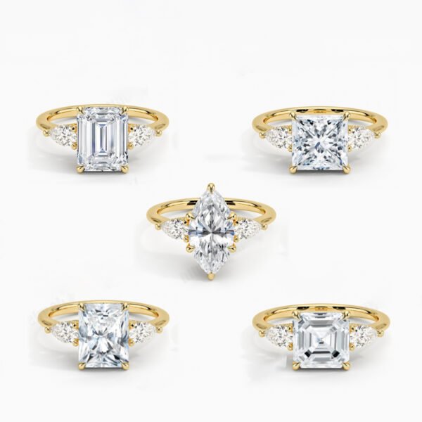 1 (8) 925 Silver 1 Carat Gra Certified Moissanite Ring For Women