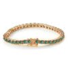 O1CN011BlXnI1YzaYRnvy9g_!!2214861813130-0-cib Sgarit Fine Jewelry S925 Sterling Silver 4Mm Blue Green Moissanite Tennis Chain Bracelet