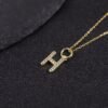 O1CN013hZpMq25TsZsZ8pAr_!!2217006067528-0-cib Niche Letter H Necklace Gold S925 Sterling Silver Moissanite Pendant 26 Letter Sweater Chain