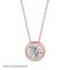 S925 Sterling Silver 1Ct Colored Moissanite Pendant Necklace