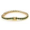 O1CN0161uFol1YzaYRnyNpO_!!2214861813130-0-cib Sgarit Fine Jewelry S925 Sterling Silver 4Mm Blue Green Moissanite Tennis Chain Bracelet