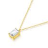 O1CN019y2MkW1COZ7bv6LZJ_!!2209987120071-0-cib Sgarit 18K Gold Emerald Cut 0.5ct Lab Diamond Chain Pendant Jewelry