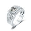 Sgarit Fine Jewelry S925 Sterling Silver Moissanite D Color 1 Carat With Gra Certificate Wedding Ring