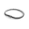 Sgarit Fine Jewelry S925 Sterling Silver Black Moissanite Men Bracelet With Certificate