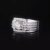 Sgarit Fine Jewelry S925 Sterling Silver Moissanite D Color 1 Carat With Gra Certificate Wedding Ring