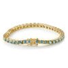 O1CN01HEsdGw1YzaYXM8k2M_!!2214861813130-0-cib Sgarit Fine Jewelry S925 Sterling Silver 4Mm Blue Green Moissanite Tennis Chain Bracelet