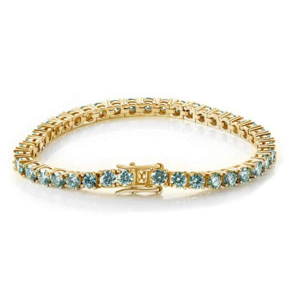 O1CN01HEsdGw1YzaYXM8k2M_!!2214861813130-0-cib Sgarit Fine Jewelry S925 Sterling Silver 4Mm Blue Green Moissanite Tennis Chain Bracelet