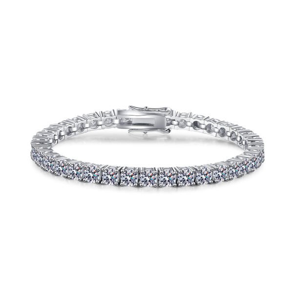 O1CN01LVez7s2Br8Az73IKJ_!!2212409298391-0-cib Sgarit Fine Jewelry S925 Silver Platinum Plated Moissanite Bracelet