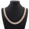 O1CN01NskpfS1aICCE843Ve_!!1925443306-0-cib Sgarit Fine Jewelry 12Mm Silver Plated 18K Gold Moissiante Cuban Chain Necklace