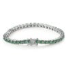 O1CN01bOQE9K1YzaYI5fSy7_!!2214861813130-0-cib Sgarit Fine Jewelry S925 Sterling Silver 4Mm Blue Green Moissanite Tennis Chain Bracelet