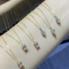 O1CN01d91kI91COZ7bjl6pO_!!2209987120071-0-cib Sgarit 18K Gold Emerald Cut 0.5ct Lab Diamond Chain Pendant Jewelry