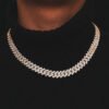 O1CN01eP9qeG1aICCFYYknO_!!1925443306-0-cib Sgarit Fine Jewelry 12Mm Silver Plated 18K Gold Moissiante Cuban Chain Necklace