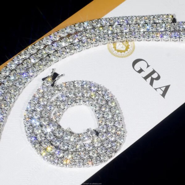 O1CN01f5lXTh223p2CZH5aD_!!2208307377065-0-cib 3mm 4mm 5mm 6.5mm S925 Silver Moissanite Single Row Tennis Hip Hop Bracelet Necklace