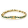 O1CN01jRDQHR1YzaYT3RzeM_!!2214861813130-0-cib Sgarit Fine Jewelry S925 Sterling Silver 4Mm Blue Green Moissanite Tennis Chain Bracelet