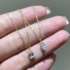 O1CN01knjSx41COZ7cR7JZm_!!2209987120071-0-cib Sgarit 18K Gold Emerald Cut 0.5ct Lab Diamond Chain Pendant Jewelry