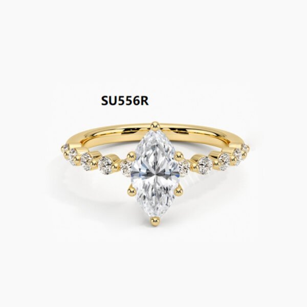 9/10/14/18K Gold Ring 1CT Moissanite Ring Fashion Wedding Ring
