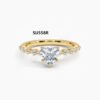 9/10/14/18K Gold Ring 1CT Moissanite Ring Fashion Wedding Ring