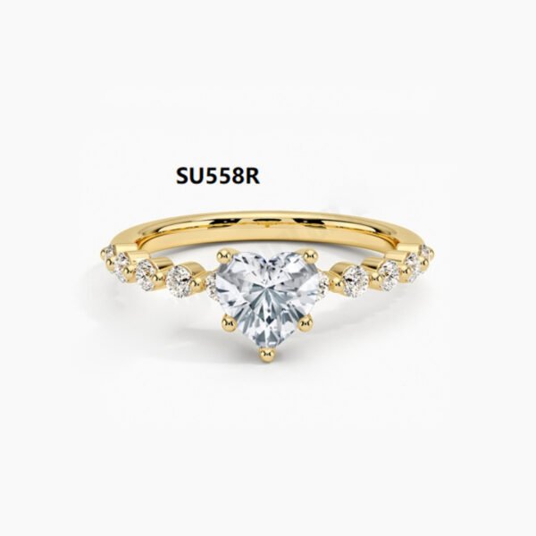 9/10/14/18K Gold Ring 1CT Moissanite Ring Fashion Wedding Ring