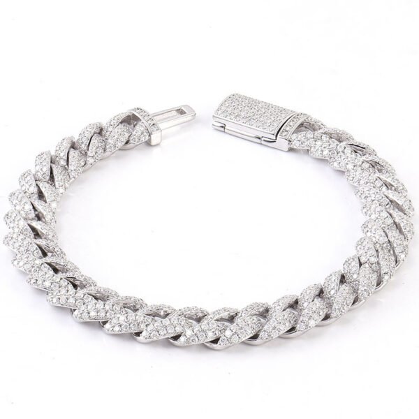 O1CN01qTAgiX1aICCAYwKMA_!!1925443306-0-cib Sgarit Fine Jewelry 18K White Gold Hip Hop Moissanite 10Mm 15Mm Cuban Bracelet
