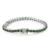 O1CN01qoIdCv1YzaYThLIL6_!!2214861813130-0-cib Sgarit Fine Jewelry S925 Sterling Silver 4Mm Blue Green Moissanite Tennis Chain Bracelet