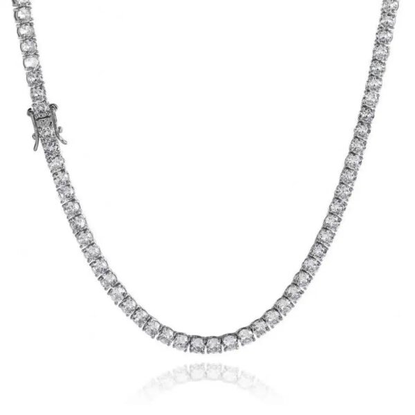 O1CN01s0CK9G223p292FT2N_!!2208307377065-0-cib 3mm 4mm 5mm 6.5mm S925 Silver Moissanite Single Row Tennis Hip Hop Bracelet Necklace