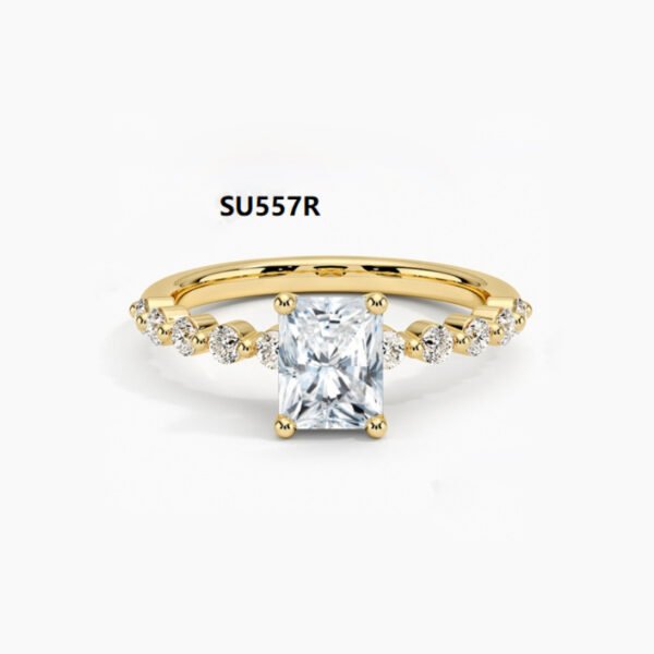 9/10/14/18K Gold Ring 1CT Moissanite Ring Fashion Wedding Ring