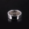S925 Sterling Silver Moissanite D Color 1Ct Wedding Ring With Gra Certificate