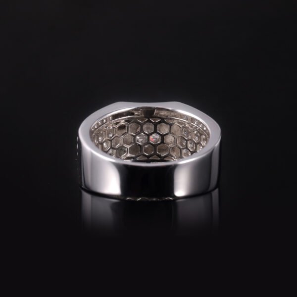 S925 Sterling Silver Moissanite D Color 1Ct Wedding Ring With Gra Certificate