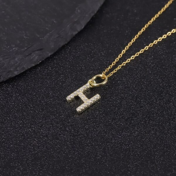 O1CN01tfMB5C25TsZqm1wcz_!!2217006067528-0-cib Niche Letter H Necklace Gold S925 Sterling Silver Moissanite Pendant 26 Letter Sweater Chain