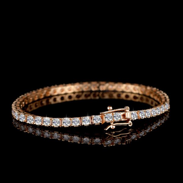 Moissanite D Color Tennis Chain S925 Silver 2.5Mm Bracelet Men
