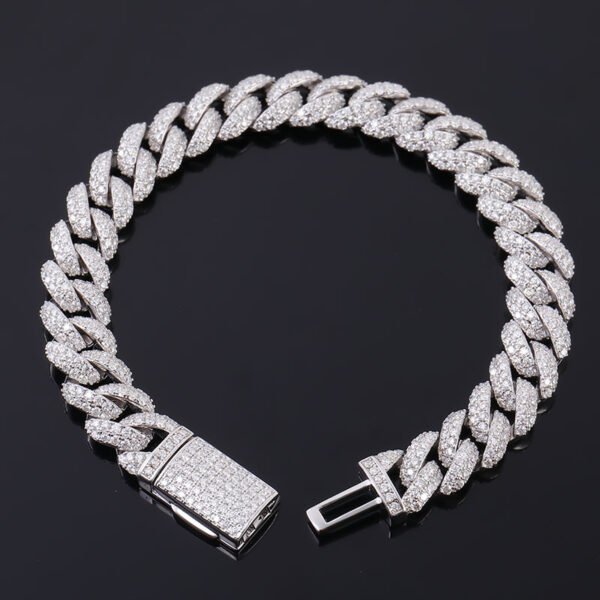 O1CN01zEbBDN1aICCK4L1MS_!!1925443306-0-cib Sgarit Fine Jewelry 18K White Gold Hip Hop Moissanite 10Mm 15Mm Cuban Bracelet
