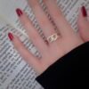 Sgarit Manufacturer Solid 18K Gold 0.5Ct Natural Diamond Ring