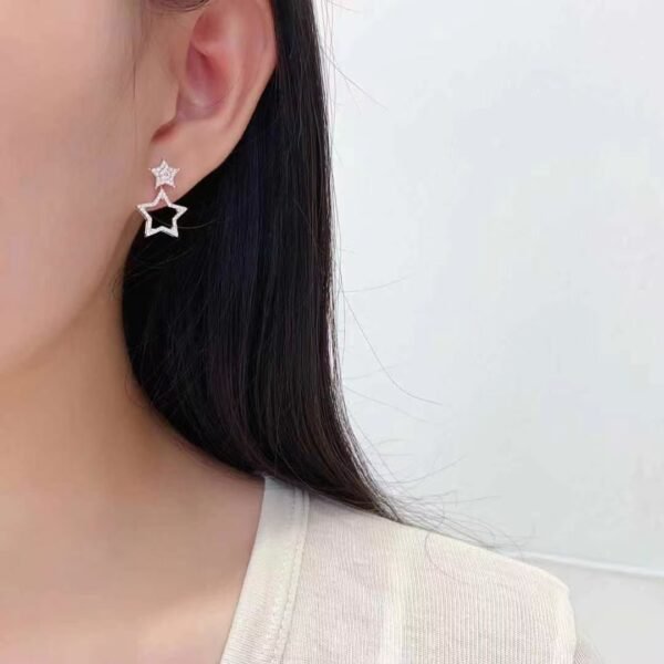 微信图片_202410171030113 SGARIT Fine Jewelry Factory Solid 18k White Gold 0.4CT Jewellery star Natural Diamond Earrings