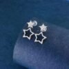微信图片_20241017103012 SGARIT Fine Jewelry Factory Solid 18k White Gold 0.4CT Jewellery star Natural Diamond Earrings