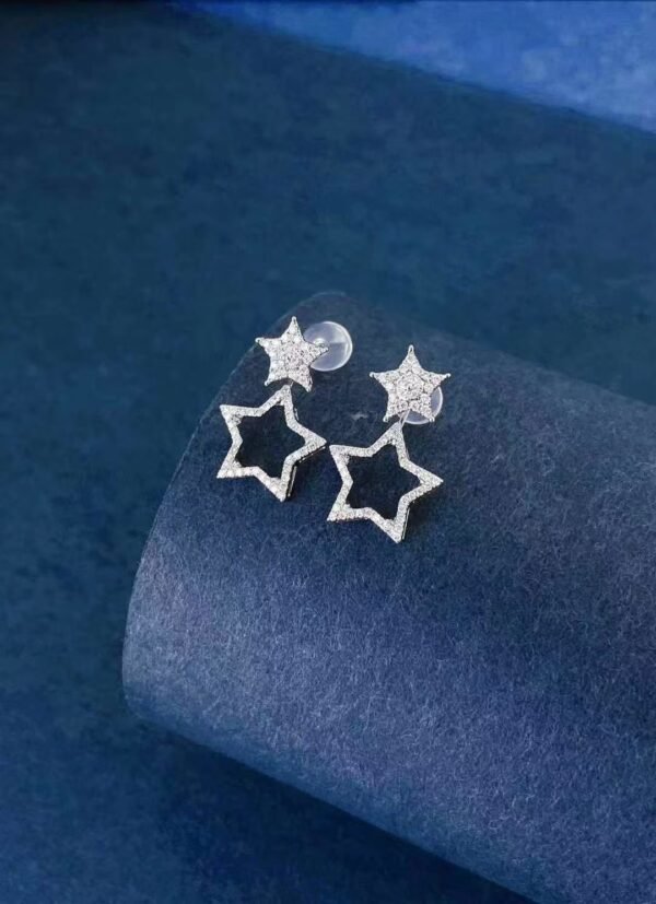 微信图片_20241017103012 SGARIT Fine Jewelry Factory Solid 18k White Gold 0.4CT Jewellery star Natural Diamond Earrings