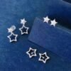 微信图片_202410171030121 SGARIT Fine Jewelry Factory Solid 18k White Gold 0.4CT Jewellery star Natural Diamond Earrings