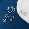 微信图片_202410171030122 SGARIT Fine Jewelry Factory Solid 18k White Gold 0.4CT Jewellery star Natural Diamond Earrings