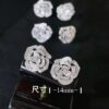 微信图片_202410171031581 SGARIT Fine Jewelry Factory Solid 18k Gold 0.35CT Pave Setting Jewellery Natural Diamond Earrings