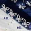微信图片_20241017103235 SGARIT Fine Jewelry Factory Solid 18k Gold Jewellery Butterfly series Natural Diamond Earrings