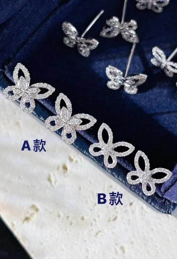 微信图片_20241017103235 SGARIT Fine Jewelry Factory Solid 18k Gold Jewellery Butterfly series Natural Diamond Earrings