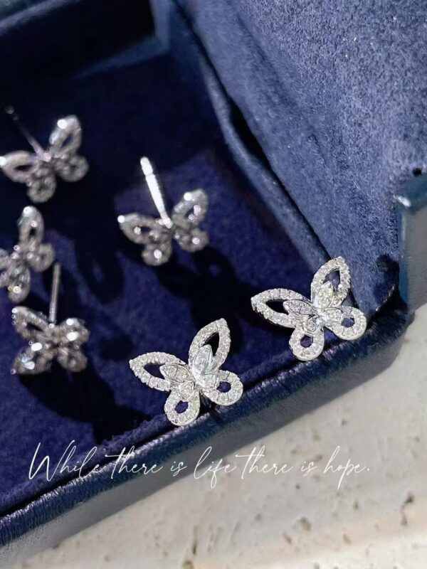 微信图片_20241017103249 SGARIT Fine Jewelry Factory Solid 18k Gold Jewellery Butterfly series Natural Diamond Earrings