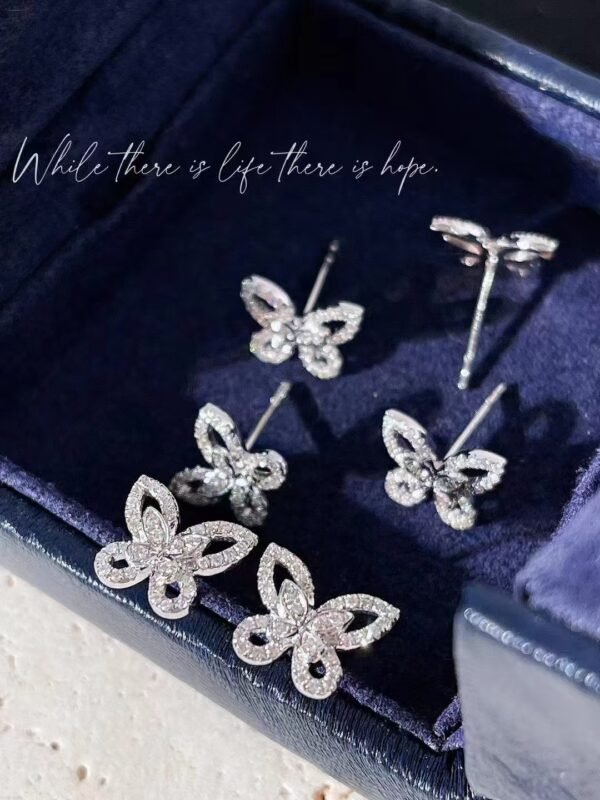 微信图片_202410171032491 SGARIT Fine Jewelry Factory Solid 18k Gold Jewellery Butterfly series Natural Diamond Earrings