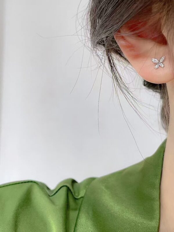 微信图片_20241017103309 SGARIT Fine Jewelry Manufacturer Real 18k Gold Jewellery Natural Diamond butterfly Earrings