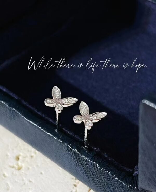 微信图片_20241017103311 SGARIT Fine Jewelry Manufacturer Real 18k Gold Jewellery Natural Diamond butterfly Earrings